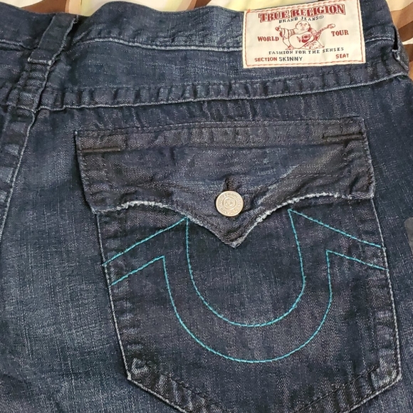 True Religion Planet of the Blues Skinny Flap 42 - Picture 6 of 9